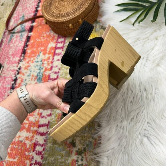 Dr. Scholl's Neutral Black Chunky Platform Heeled Blossom Sandal 7.5 - Picture 7 of 11